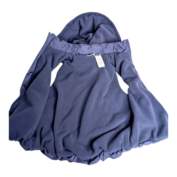 Disney Bluey Girls Size 6 Dark Blue Insulated Puffer Vest Coat with Hoodie - Picture 2 of 8